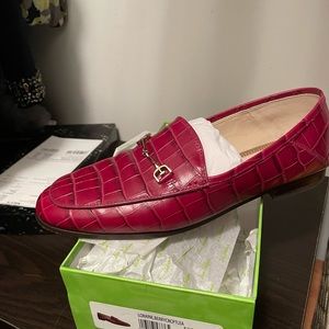 Same Edelman Lorraine loafer in red.